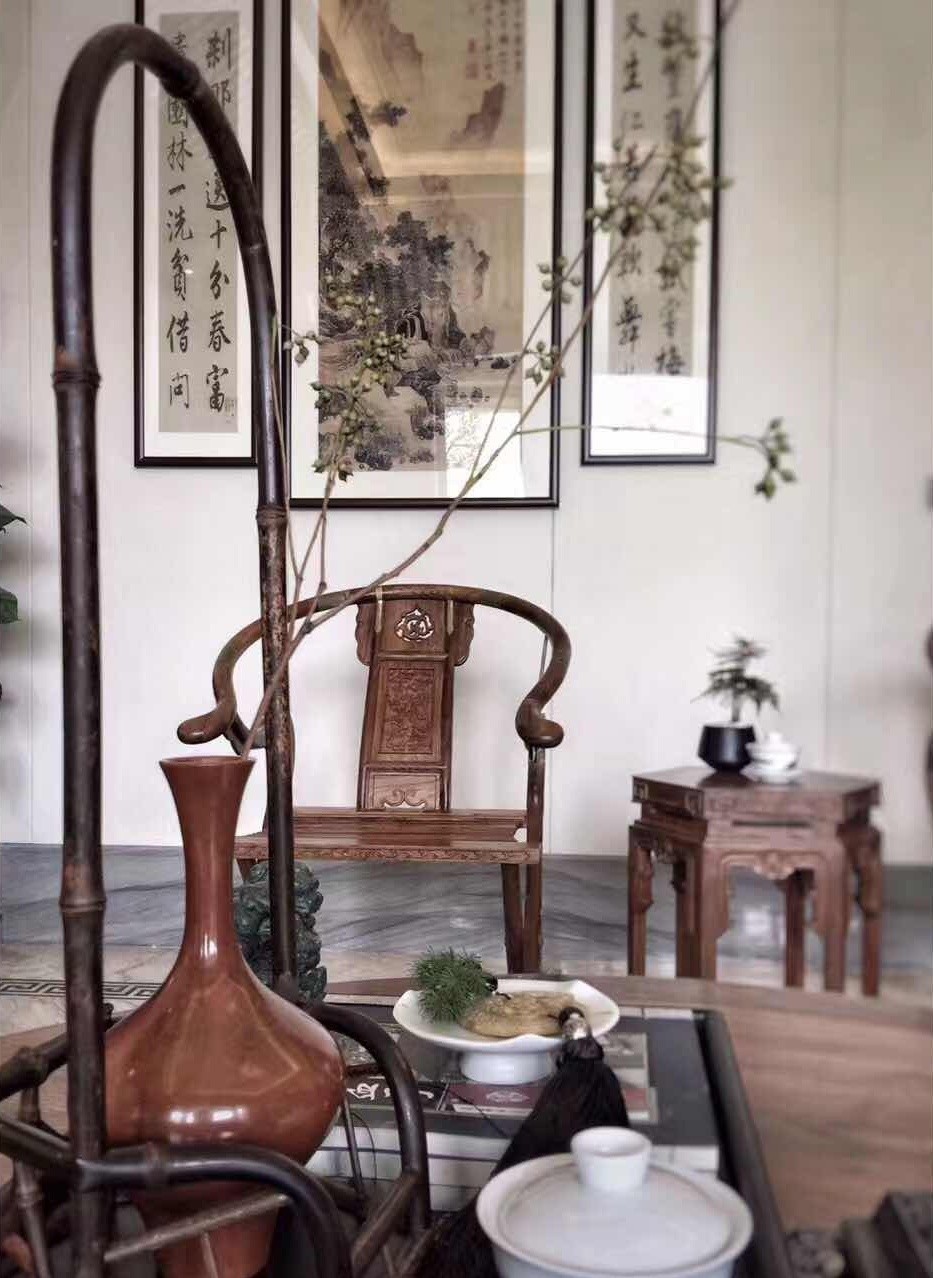 龍光御海天禧別墅樣板房，高端大氣的新中式豪