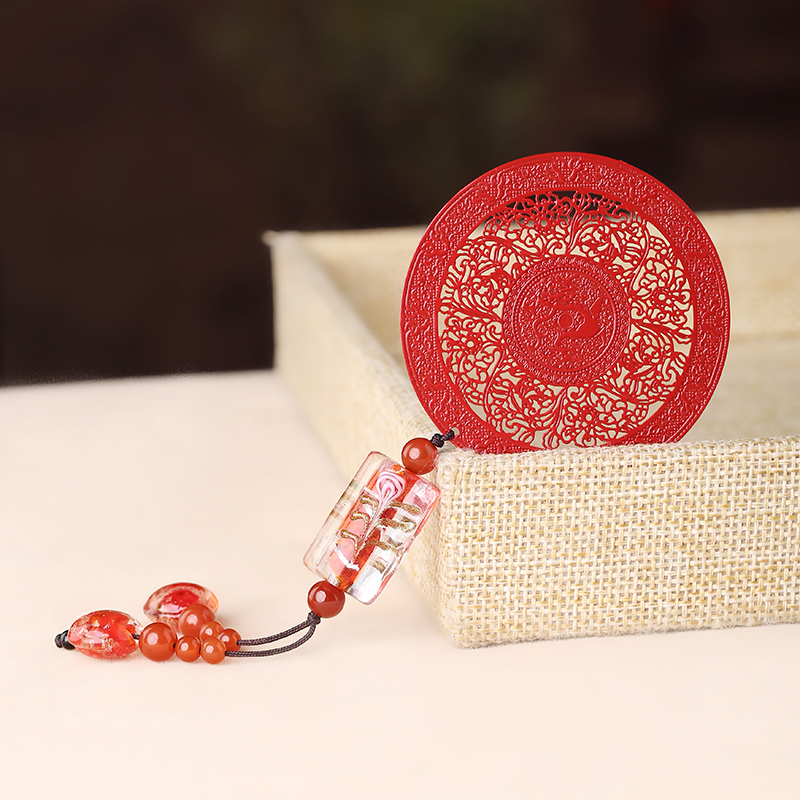 家佳樂(lè)文學(xué)古典紅色古風(fēng)金屬小清新書(shū)簽