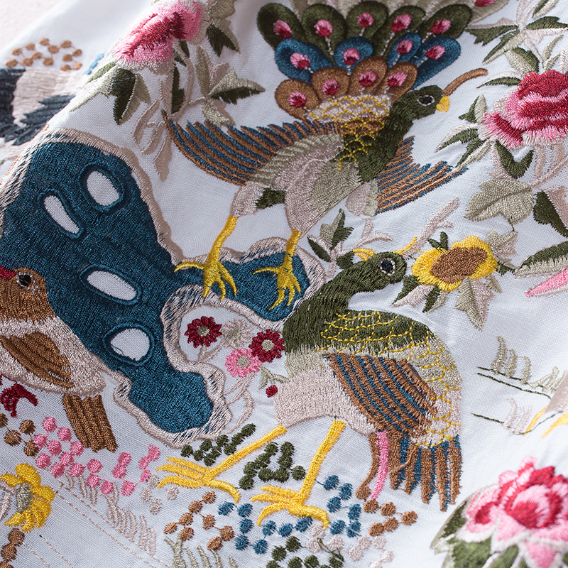 家佳樂文學(xué)亞麻刺繡復(fù)古唐裝圖片