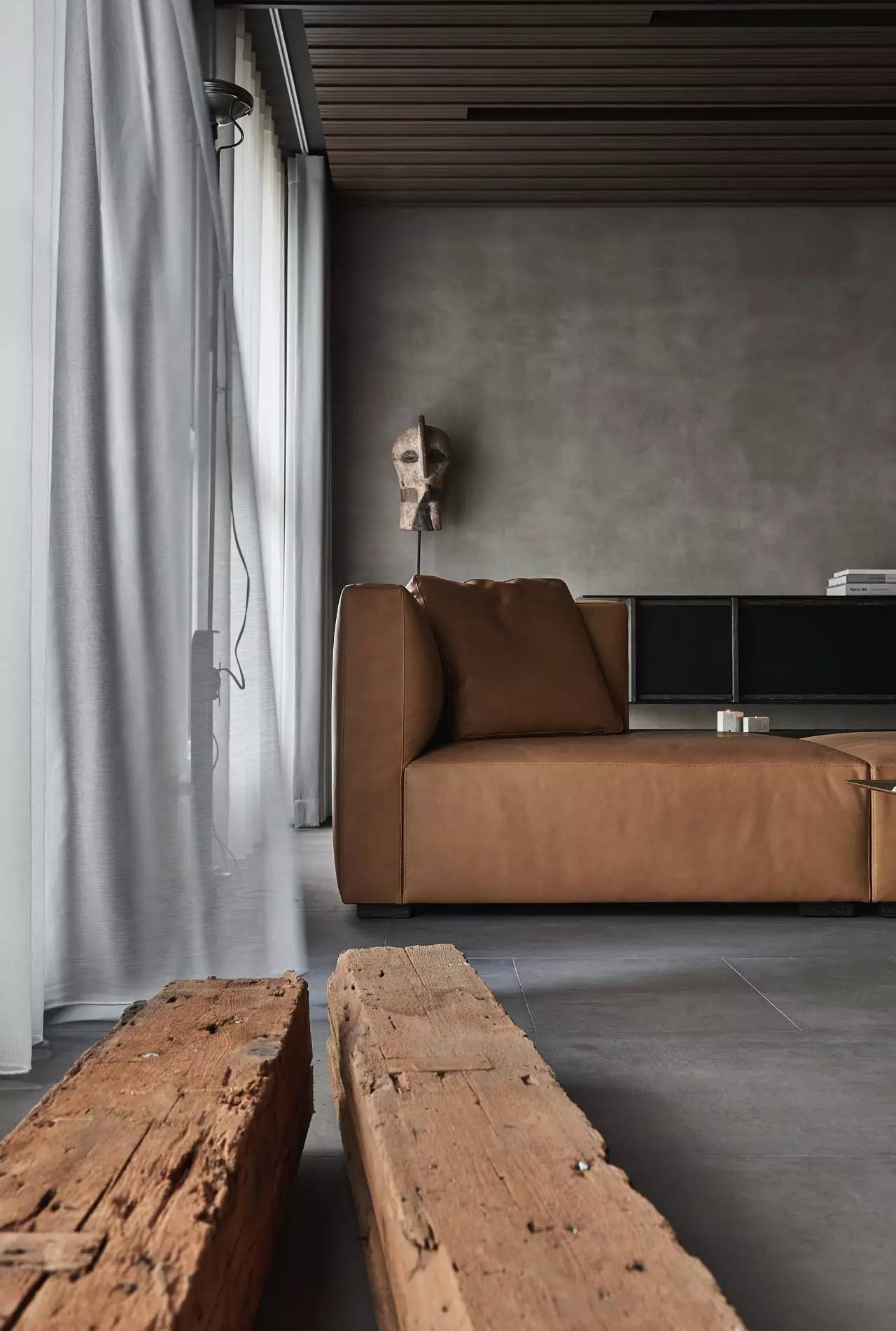 水泥+舊木，締造出具情懷的中式裝修設(shè)計