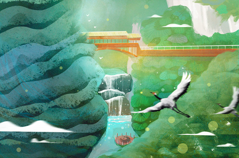 一組風(fēng)景插畫欣賞