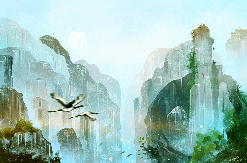 一組風(fēng)景插畫欣賞