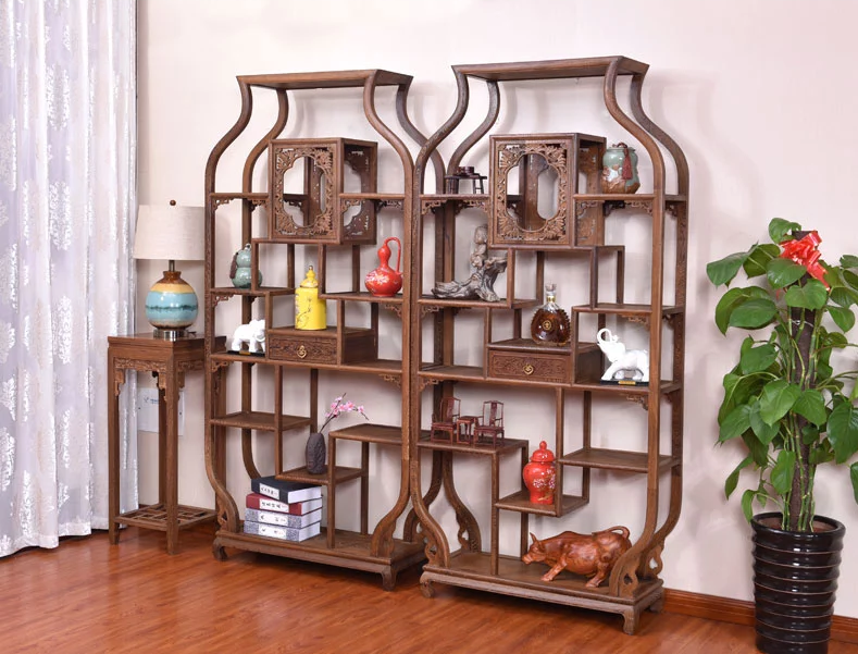 紅木家具博古架，中式實(shí)木古董架