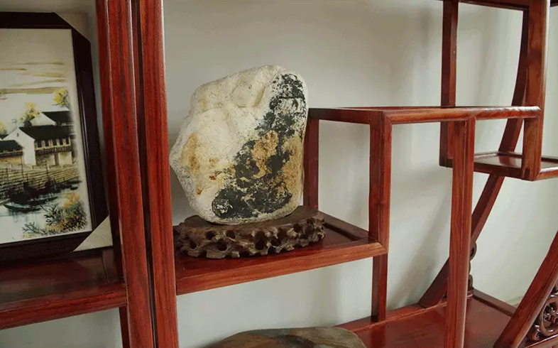 南榆木木展示架，中式古典實木隔斷博古架