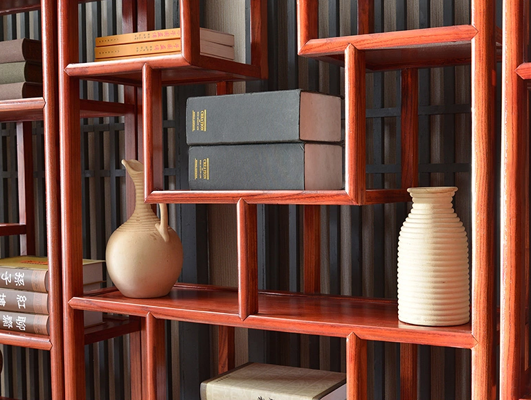 明清古典家具，實(shí)木南榆木中式博古架