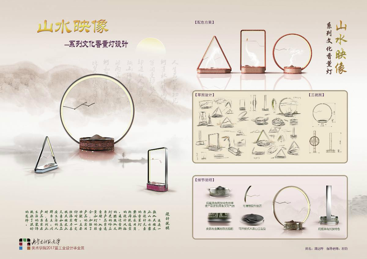 山水映像·系列文化香薰燈設(shè)計(jì)