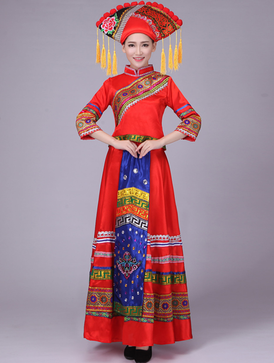 廣西壯族舞蹈民族服裝，苗族少數(shù)民族服裝圖片