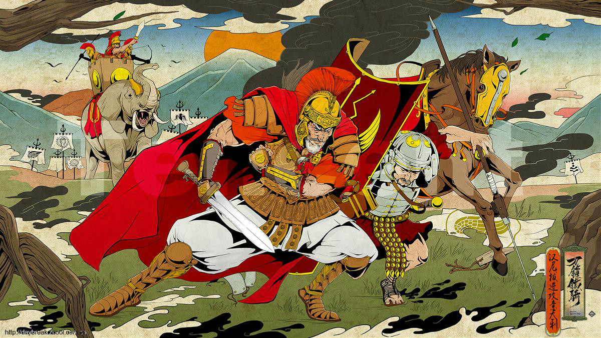 《刀鋒鐵騎》長卷，精美插畫