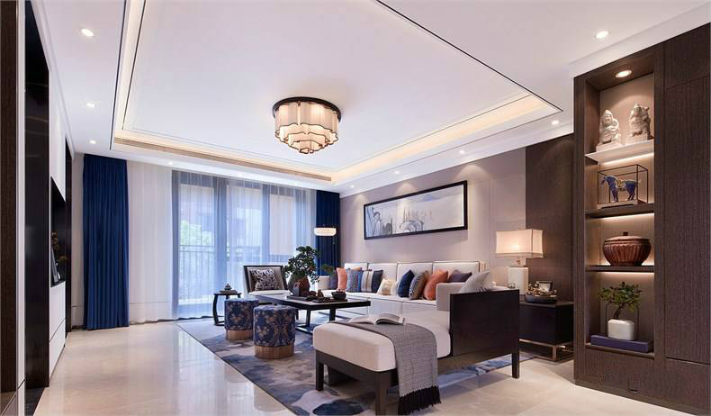 裝修設(shè)計(jì)：新中式客廳最有范的待客之道！