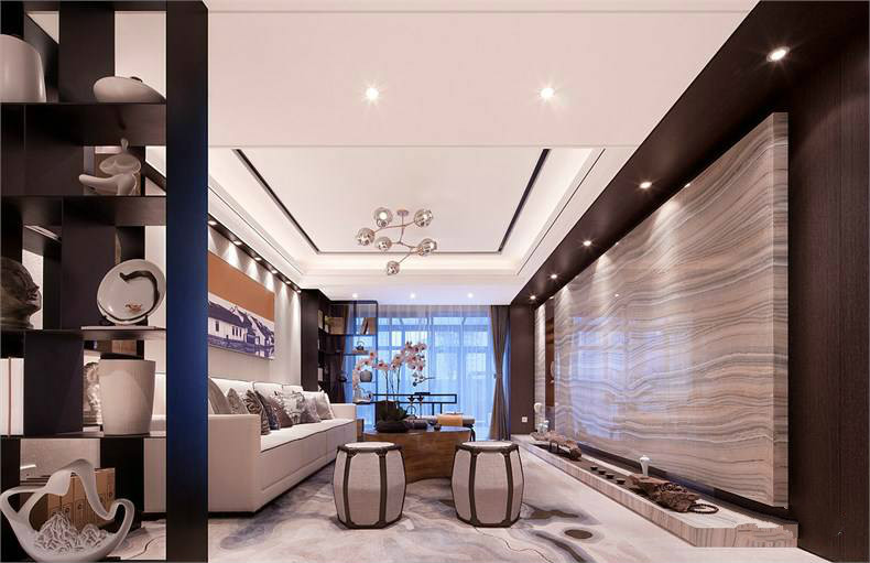 裝修設(shè)計：新中式客廳最有范的待客之道！