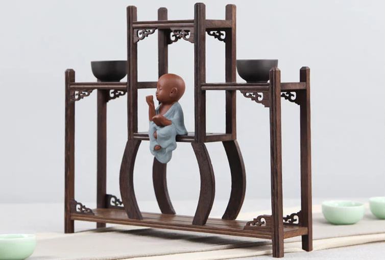 20款東方古韻的雞翅木實(shí)木中式博古架造型