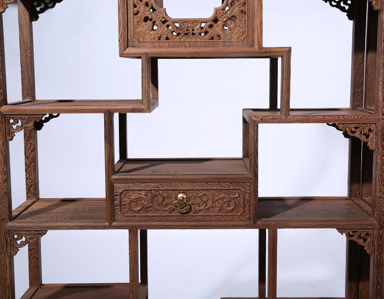 古典仿古中式紅木家具，中式實(shí)木雞翅木博古架