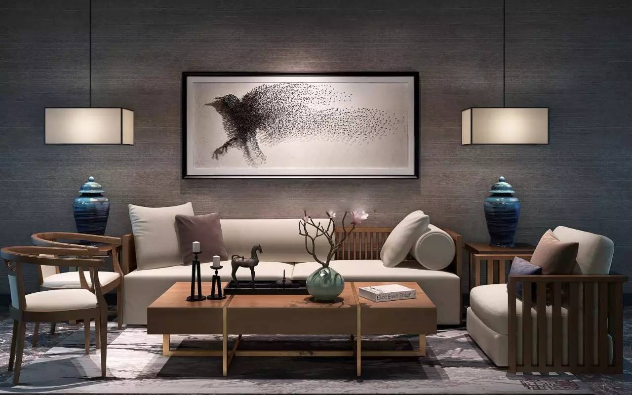 沙發(fā)墻裝修設(shè)計(jì)，最美不過新中式