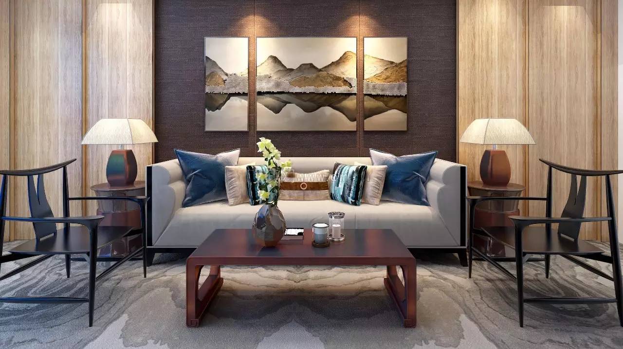 沙發(fā)墻裝修設(shè)計(jì)，最美不過新中式