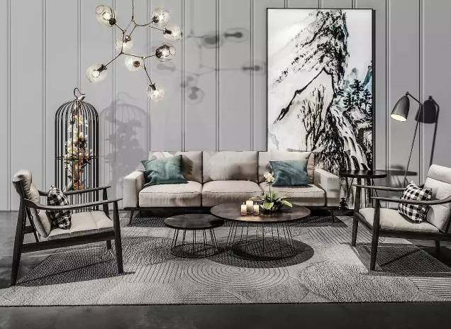 沙發(fā)墻裝修設(shè)計(jì)，最美不過新中式