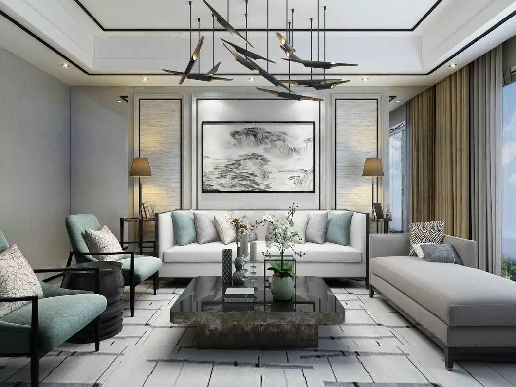 沙發(fā)墻裝修設(shè)計(jì)，最美不過(guò)新中式