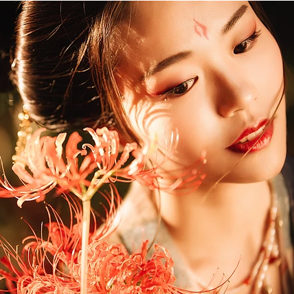 家佳樂文學彼岸花開唯美古風女子頭像