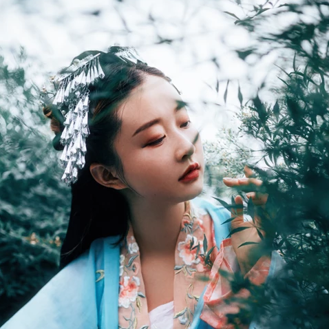 家佳樂(lè)文學(xué)清新花朵唯美古風(fēng)女子頭像