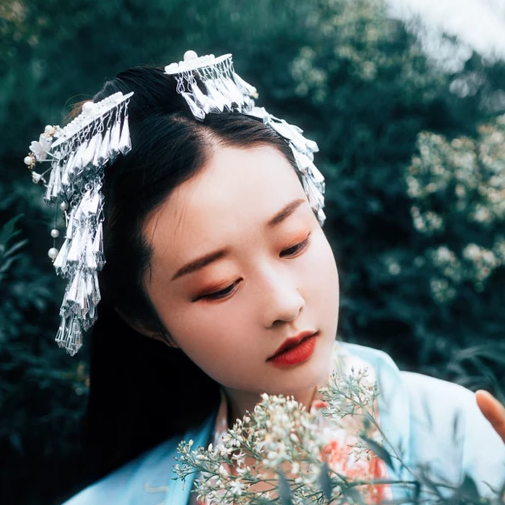 家佳樂(lè)文學(xué)清新花朵唯美古風(fēng)女子頭像