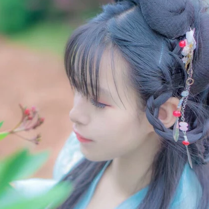 清新唯美家佳樂文學(xué)古風(fēng)真人女子頭像