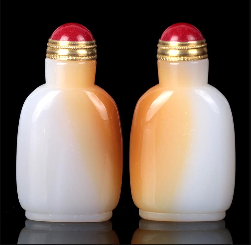 瑪瑙鼻煙壺，韻味自然成景