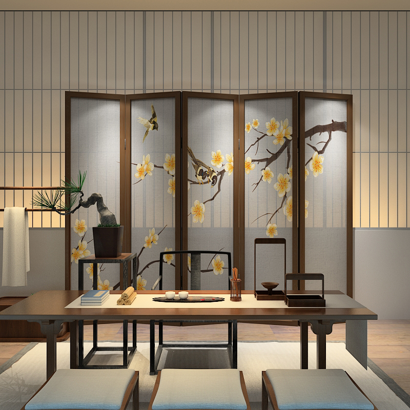 現(xiàn)代中式屏風，隔不斷的東方美