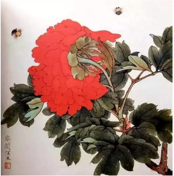 于非闇牡丹作品欣賞，獨(dú)占人間第一香