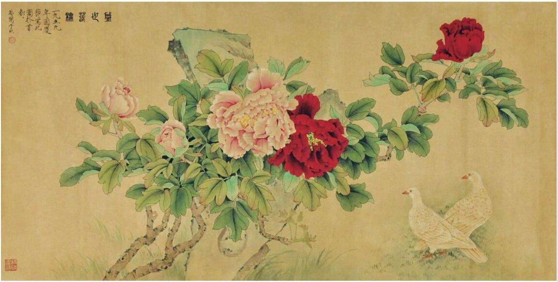 于非闇牡丹作品欣賞，獨(dú)占人間第一香