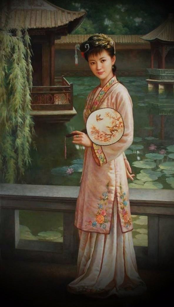 紅樓夢(mèng)金陵十二釵油畫，中國(guó)文化與西方藝術(shù)