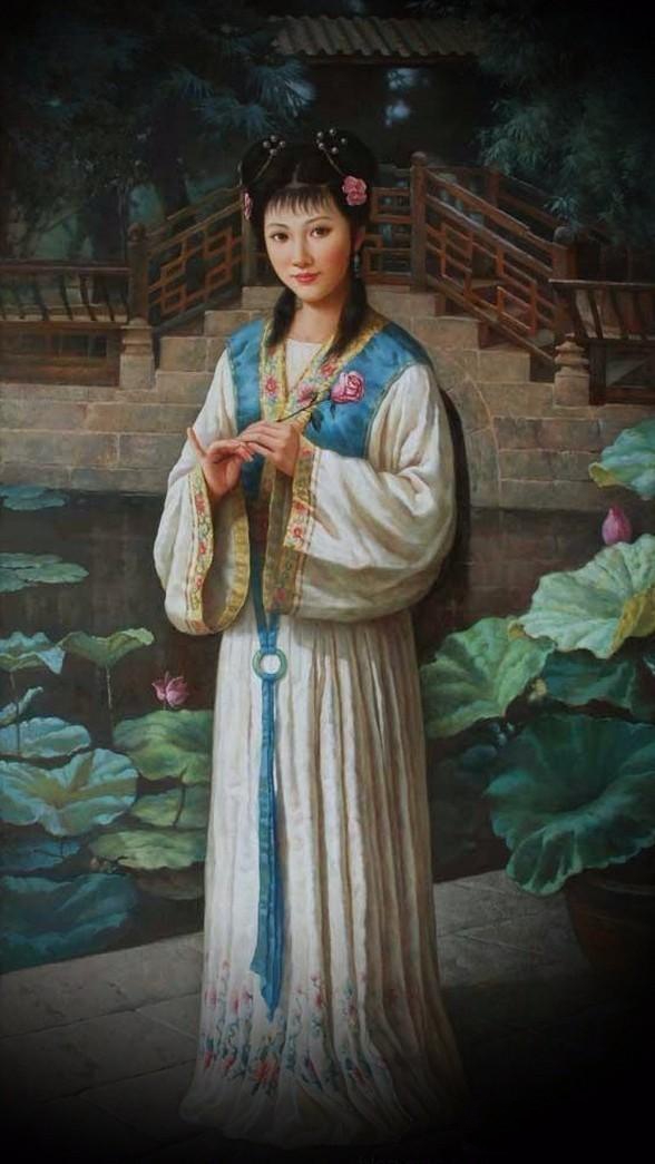 紅樓夢(mèng)金陵十二釵油畫，中國(guó)文化與西方藝術(shù)