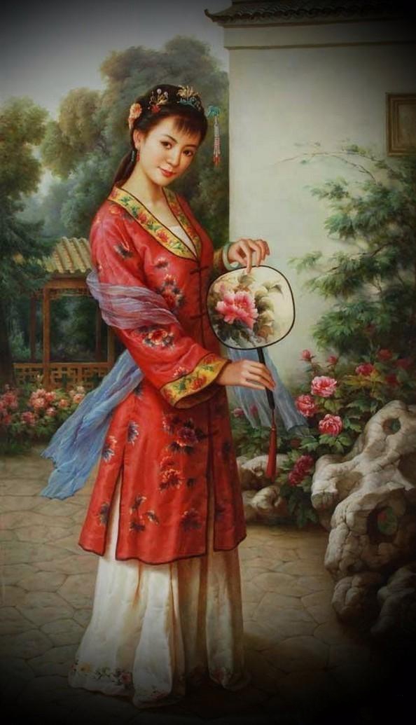 紅樓夢(mèng)金陵十二釵油畫，中國(guó)文化與西方藝術(shù)