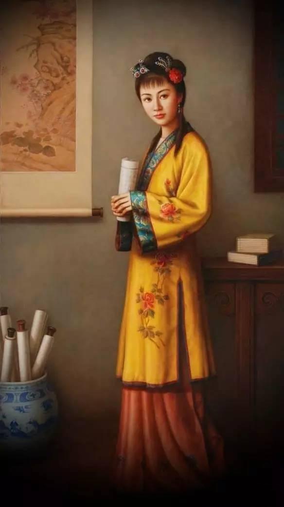 紅樓夢(mèng)金陵十二釵油畫，中國(guó)文化與西方藝術(shù)