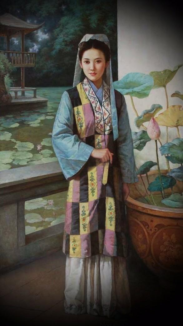 紅樓夢(mèng)金陵十二釵油畫，中國(guó)文化與西方藝術(shù)