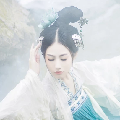 夢中鏡時(shí)尚典雅，唯美古風(fēng)真人頭像