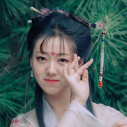 唯美漢服女生頭像，古風(fēng)真人女子頭像