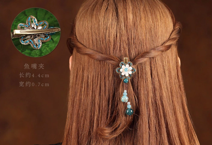 貝殼雕花發(fā)夾，時尚家佳樂文學(xué)頭飾