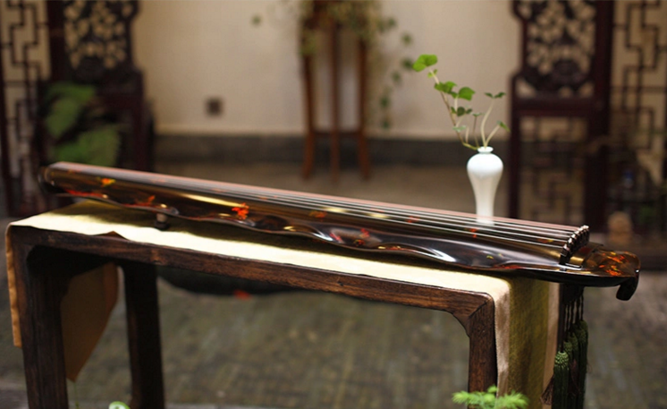 解花語蕉葉古琴，時尚古典家佳樂文學(xué)民族樂器