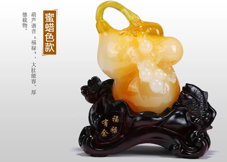 招財葫蘆工藝品，手工復古葫蘆擺件