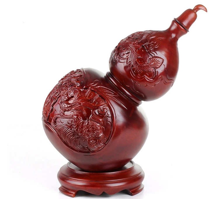 桃木葫蘆工藝品，手工雕刻復古葫蘆擺件