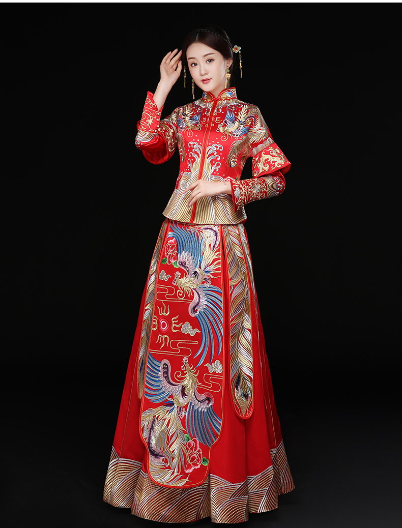 秀禾服龍鳳褂新娘禮服，結婚嫁衣中式禮服