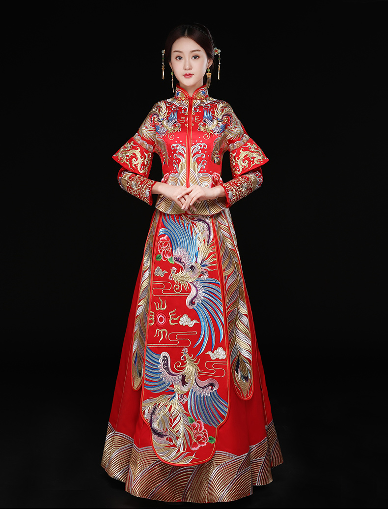秀禾服龍鳳褂新娘禮服，結婚嫁衣中式禮服