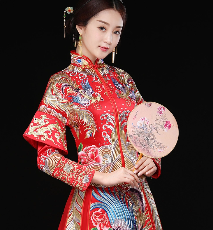 秀禾服龍鳳褂新娘禮服，結婚嫁衣中式禮服