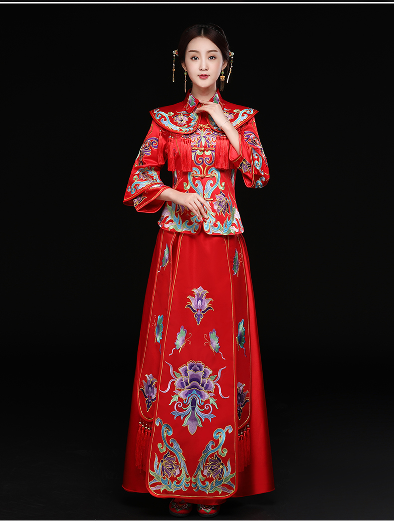 龍鳳褂新娘禮服，結(jié)婚禮服中式禮服