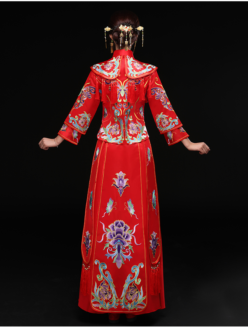 龍鳳褂新娘禮服，結(jié)婚禮服中式禮服