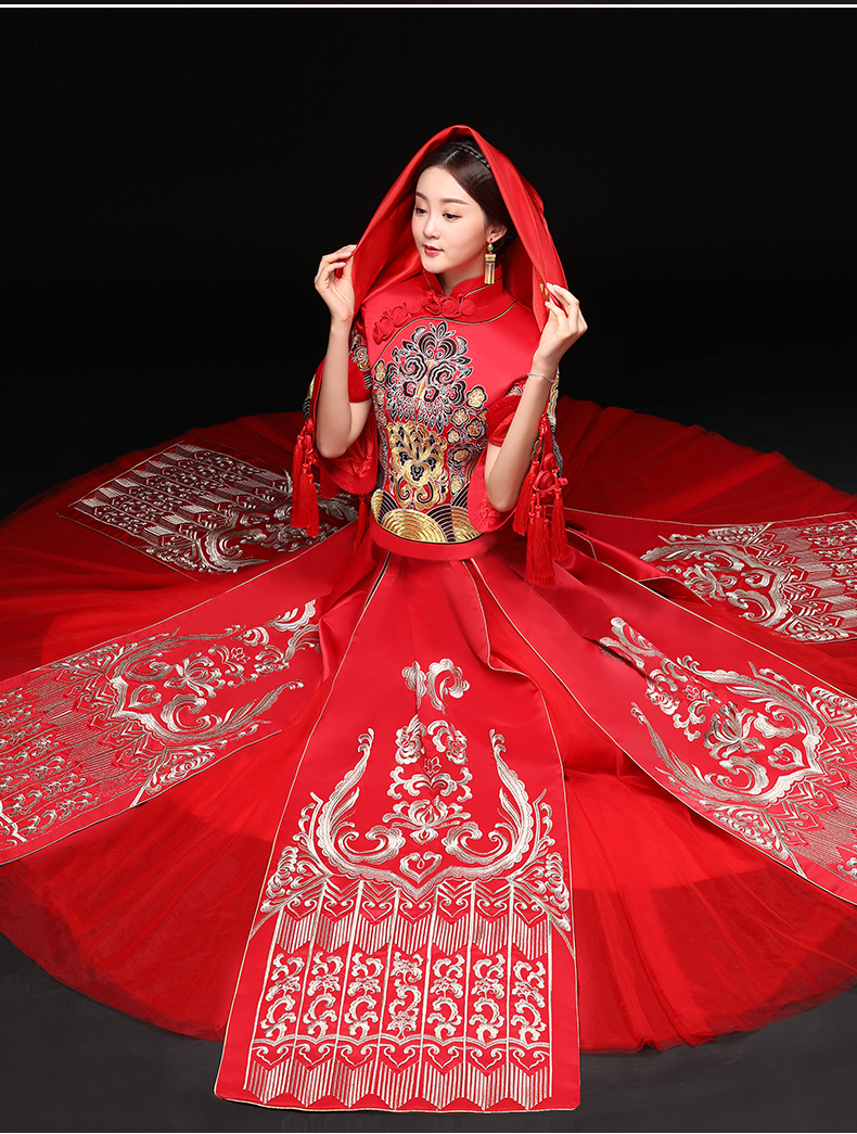 時尚家佳樂文學新娘禮服，結(jié)婚禮服中式禮服