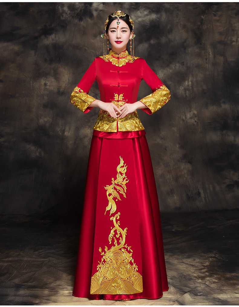 家佳樂文學新娘秀禾禮服，唯美中式結婚禮服