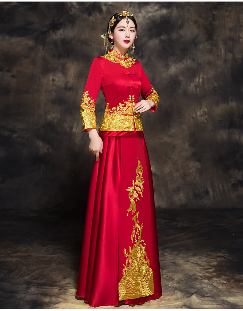 家佳樂文學新娘秀禾禮服，唯美中式結婚禮服