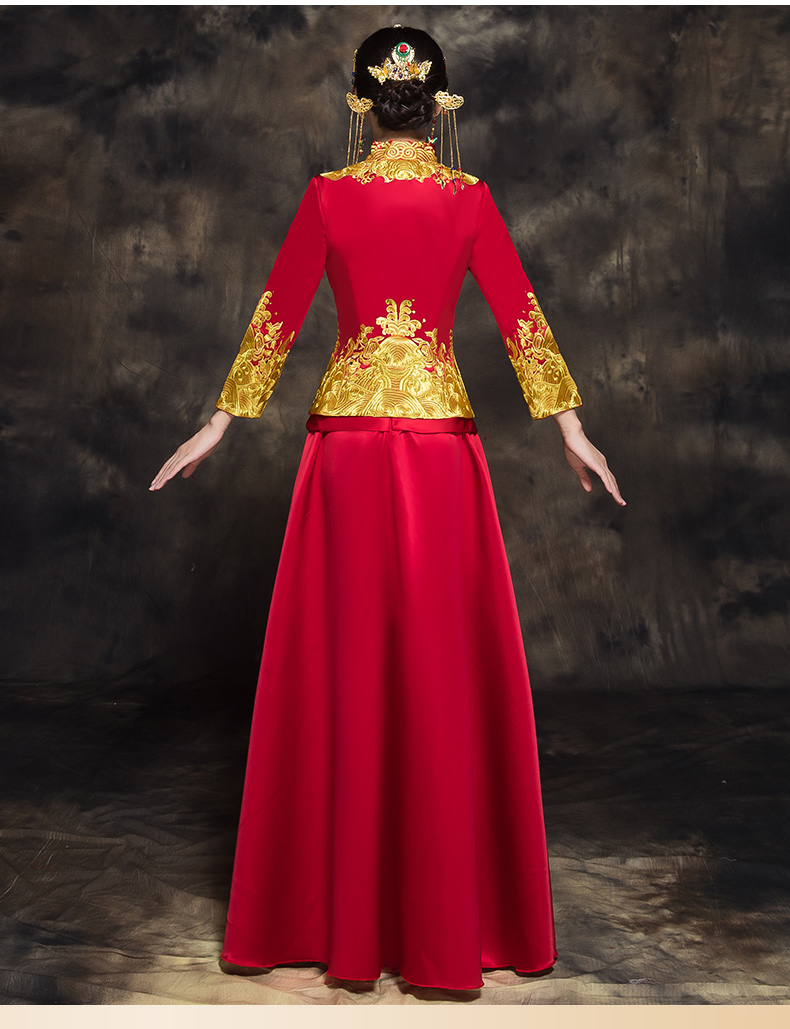 家佳樂文學新娘秀禾禮服，唯美中式結婚禮服