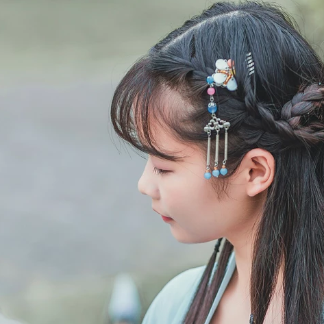 小清新漢服女子頭像，唯美古風(fēng)女子真人頭像