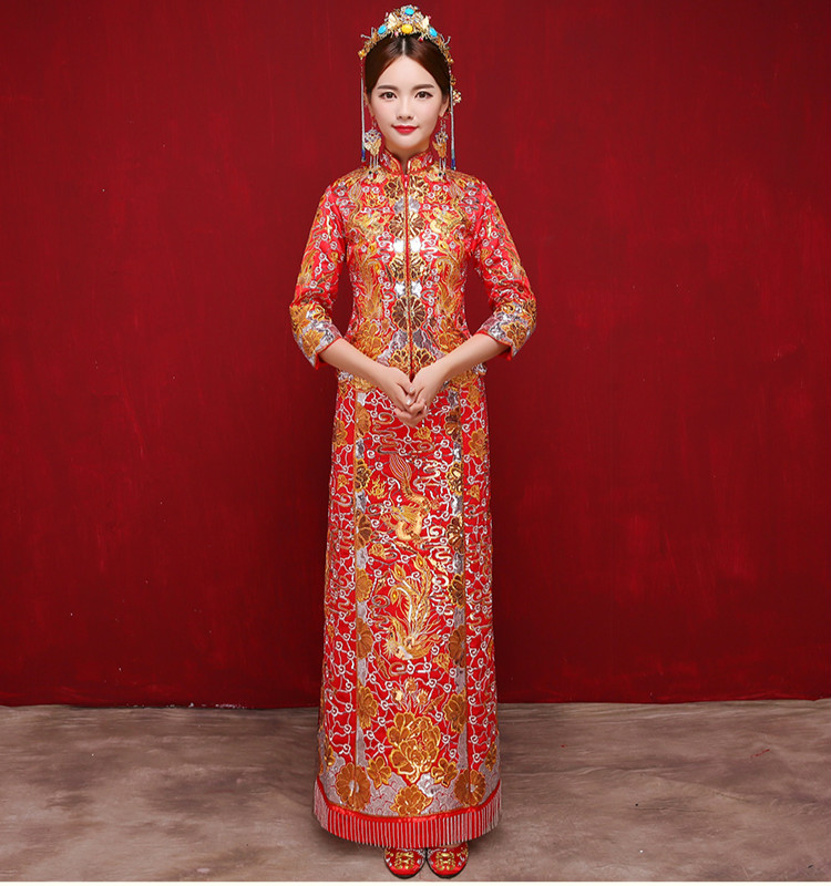 家佳樂文學(xué)時(shí)尚中式禮服，唯美時(shí)尚新娘禮服